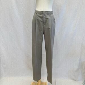 Levi's taupe Bend Over vintage 70s straight leg pleat twill trouser size‎ 14